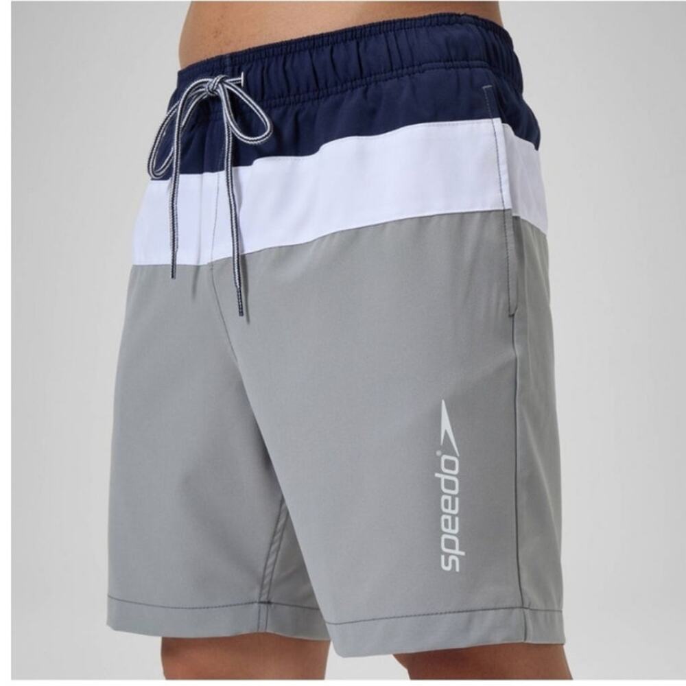 Speedo Men's Color Block Volley Swim Shorts Size Medium